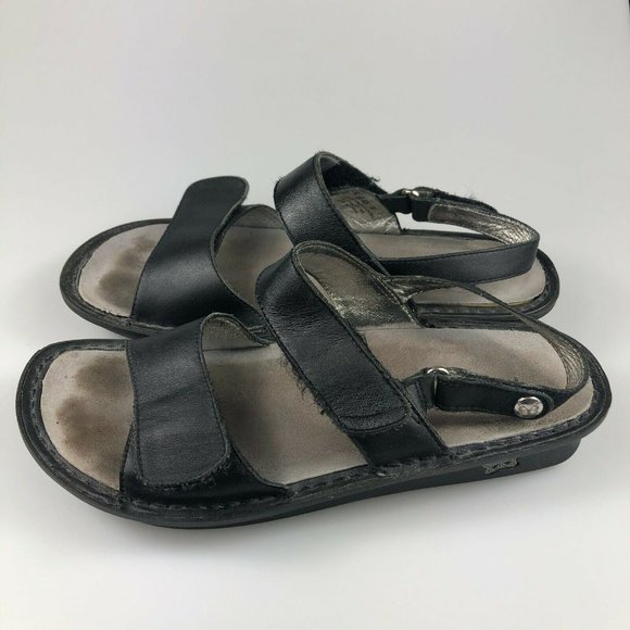 Alegria Womens Verona Ver-601 Black Sandals Size 8 - Picture 3 of 7